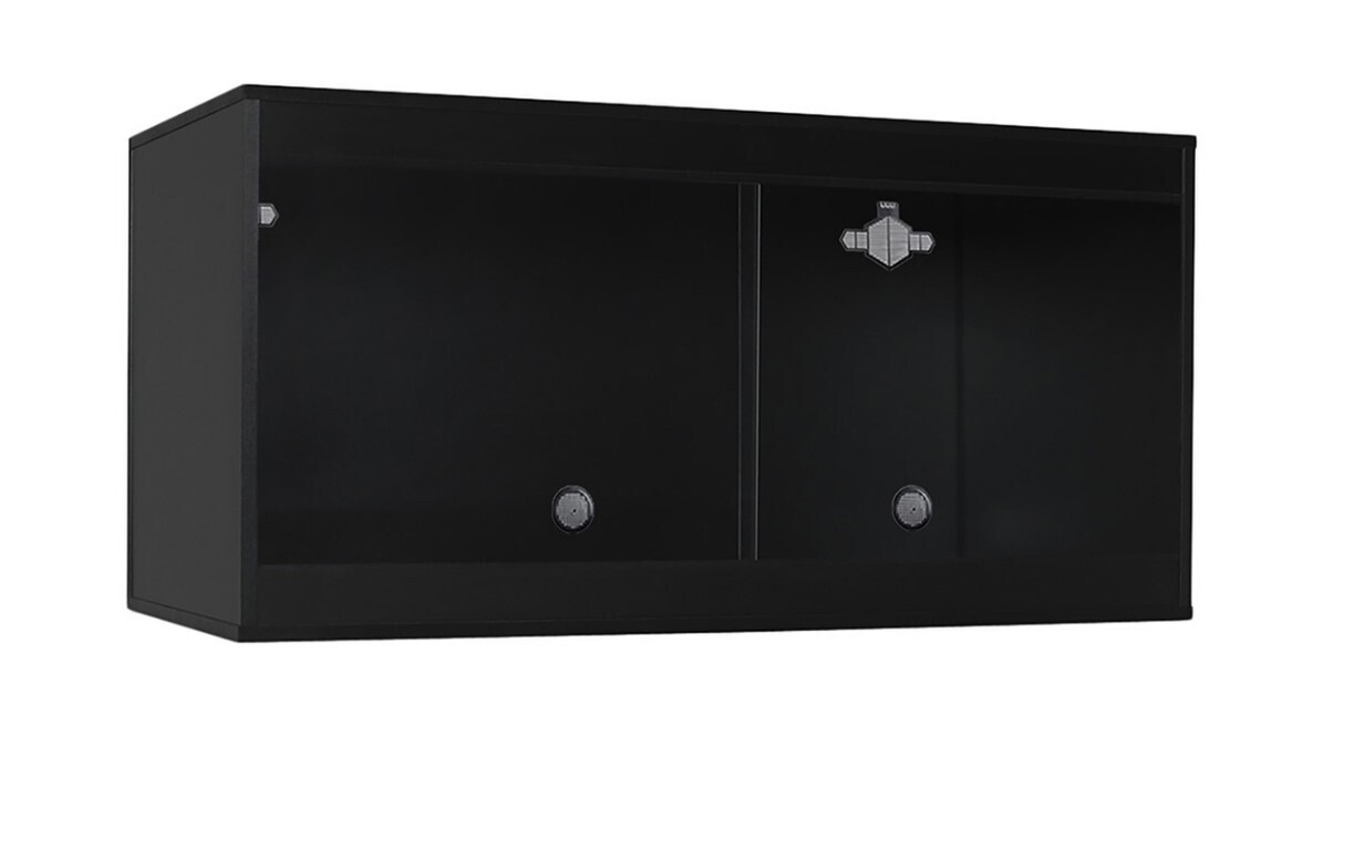 HabiStat Standard Wooden Vivarium - Black 122 x 61 x 61cm