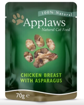 Applaws Chicken Breast with Asparagus Pouch - 70g