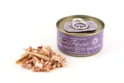 Fish4Cats Tuna Fillet With Anchovy 70g