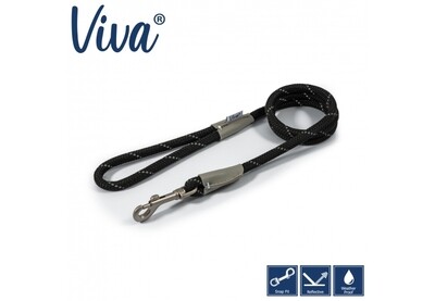 Viva Rope Lead - Reflective - Black