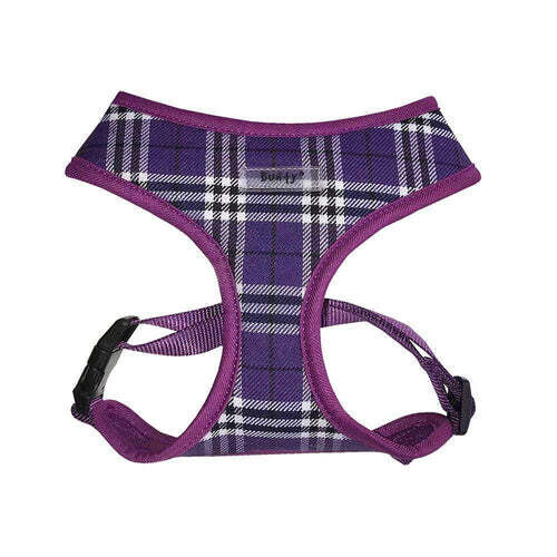 Bunty Mesh Harness - Purple Tartan