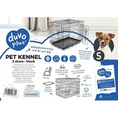 Duvo Dog Crate 2 Doors Plastic Tray S
