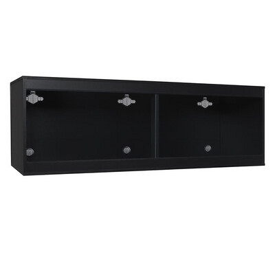 Habistat Wooden Vivarium - Black L183 X D61 X H61cm (72 X 24 X 24in)