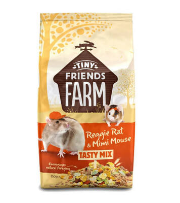 TINY FRIENDS FARM Reggie Rat &amp; Mouse Tasty Mix 850g