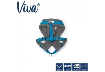 Ancol Viva Reflective Padded Harness Blue