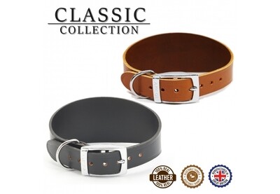 Ancol Luxury Leather Greyhound Collar