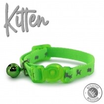 Ancol Safety Kitten Collar, Colour: Green