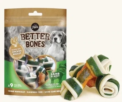 Zeus Better Bones Wraps - Lamb and mint flavour