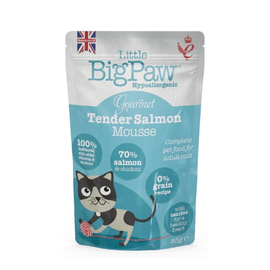 Little Big Paw&#39;s Gourmet Atlantic Salmon Mousse For Cats - 85g