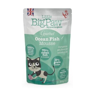 Little Big Paw&#39;s Gourmet Ocean Fish Mousse - 85g