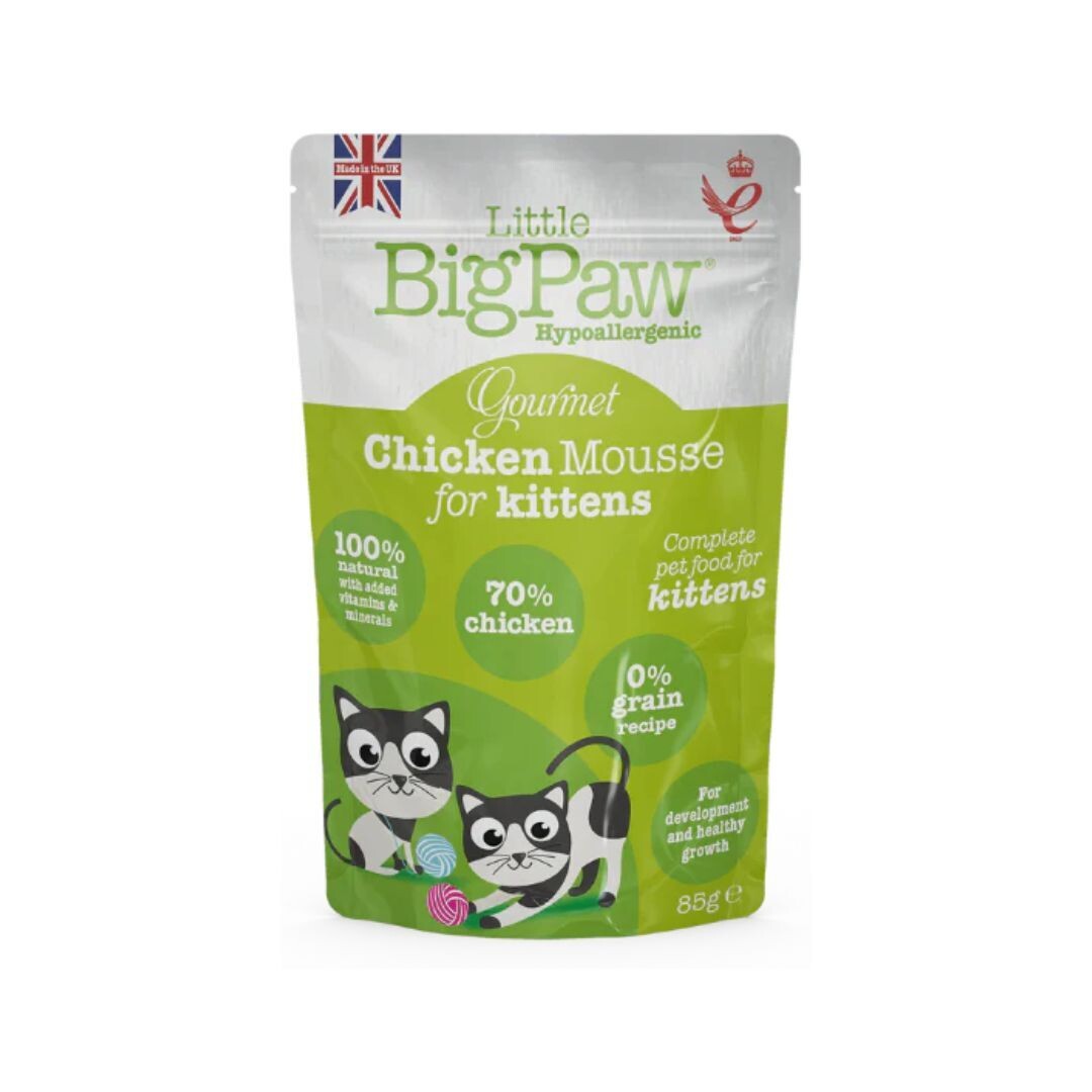 Little Big Paw&#39;s Gourmet Tender Chicken Mousse for Kittens - 85g