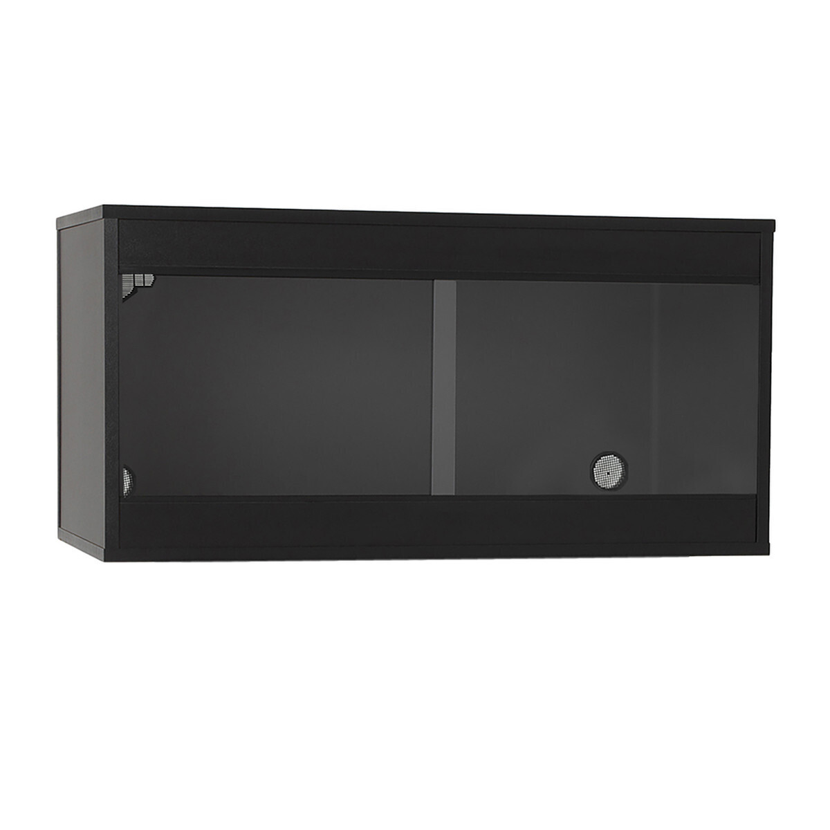 Habistat Wooden Vivarium -  L91 x D46 x H46cm (36 x 18 x 18in) - Black