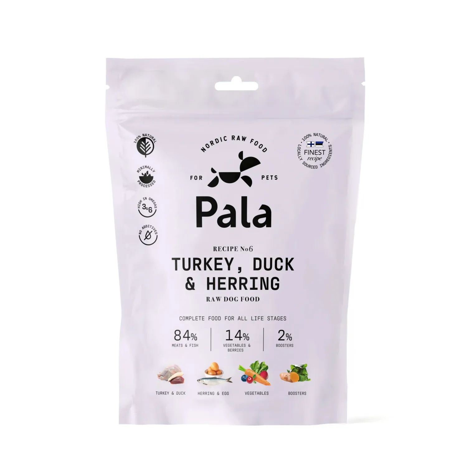 Pala Recipe # 6 - Turkey, duck &amp; herring - 100g