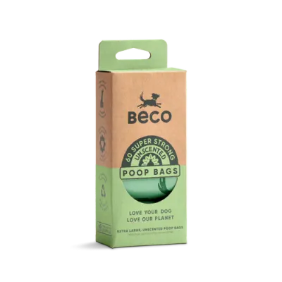 Beco Large Poop Bags - 4 Rolls (60 bags)