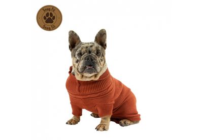 Ancol Cable Knit Jumper - Terracotta