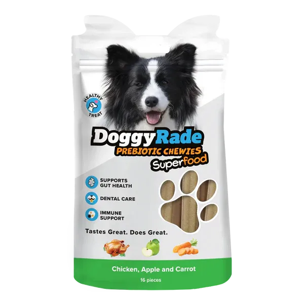 DoggyRade Chicken, Apple and Carrot - Prebiotic Superfood Chewies