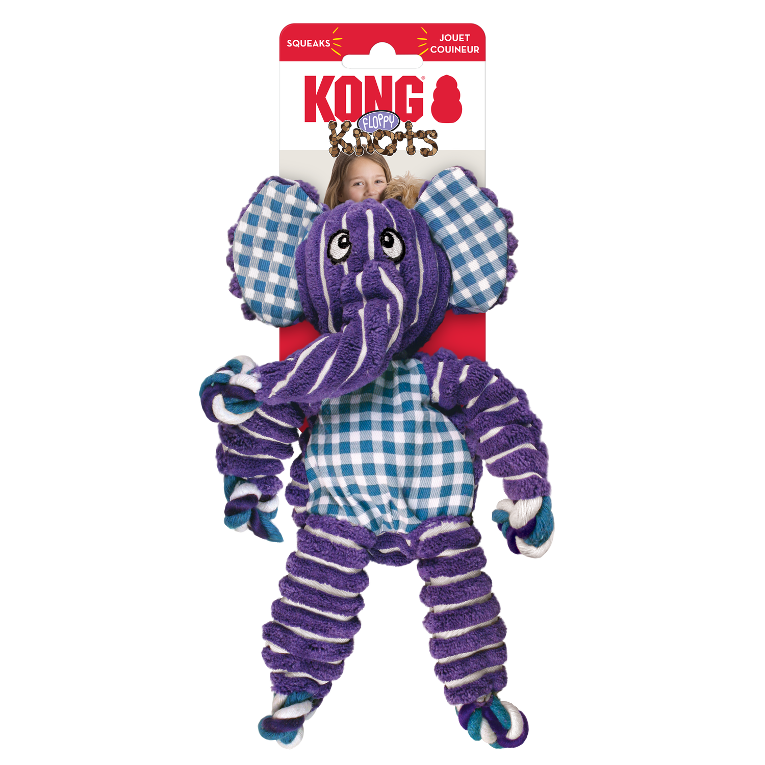 Kong Floppy Knots Elephant - M/L