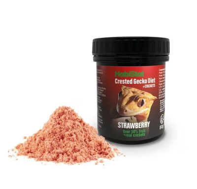 Habistat Crested Gecko Food 80g - Strawberry &amp; Cricket