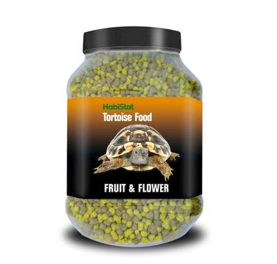 HabiStat Fruit &amp; Flower Dry Tortoise Food - 800g