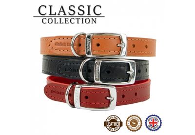 Ancol Classic Leather Collar