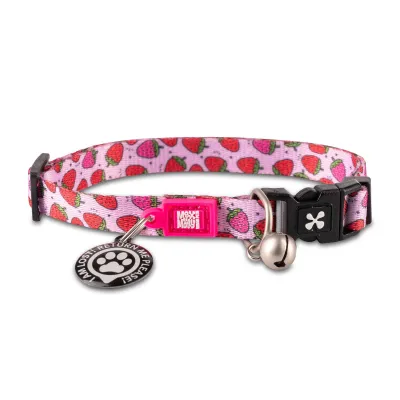 M&amp;M Smart ID Cat Collar Strawberry style
