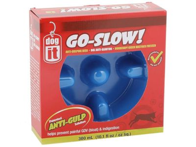 Dogit Slow Feeder Bowl Blue - Small 300ml