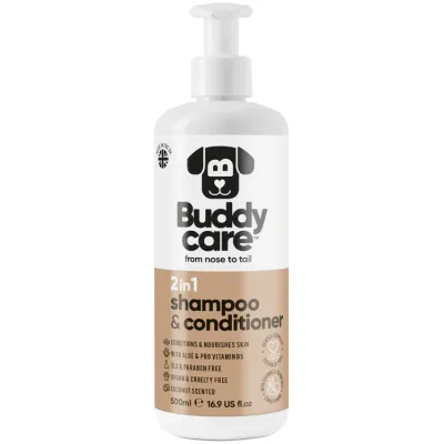 Buddy Care 2in1 Coconut Dog Shampoo &amp; Conditioner500ml
