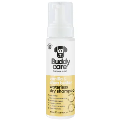 Buddy Care Vanilla &amp; Shea Butter Waterless Dry Dog Shampoo