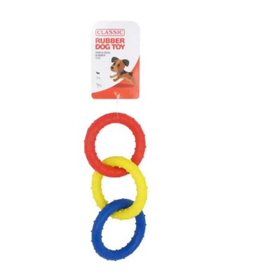 Classic Triple Ring Tug Toy (7.5&quot;)