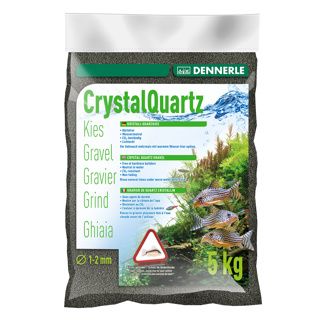 Dennerle Crystal Quartz Gravel Diamond Black 5kg