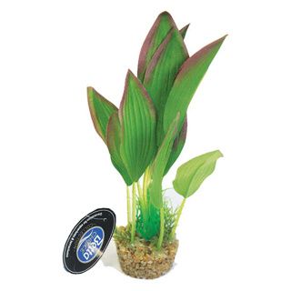 Betta Choice 8&quot; Green Silk Plant W/ Sand Base