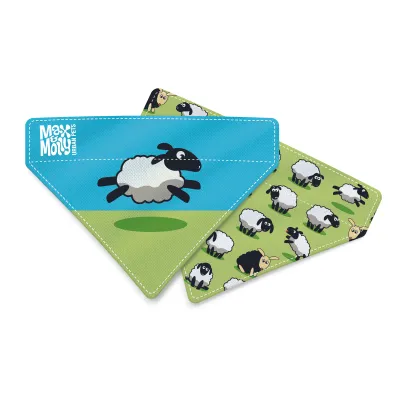 Max &amp; Molly Reversible Sheep Bandana