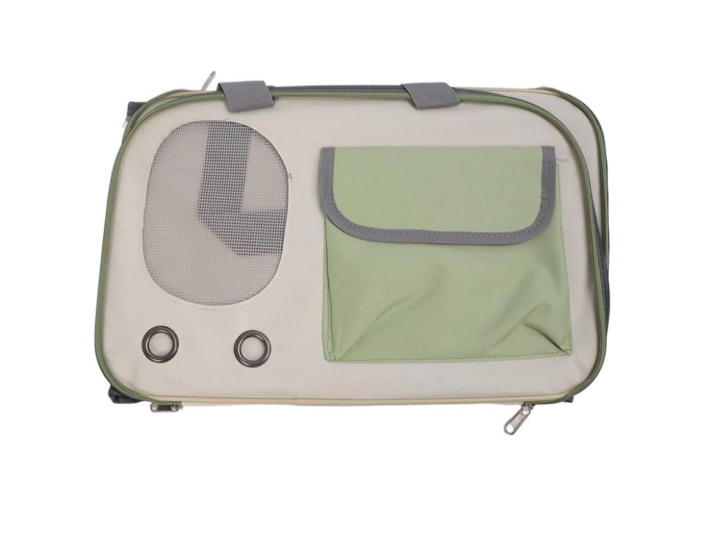 Shoulder Bag Pet Carrier - Green &amp; White