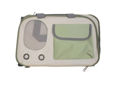 Shoulder Bag Pet Carrier - Green &amp; White