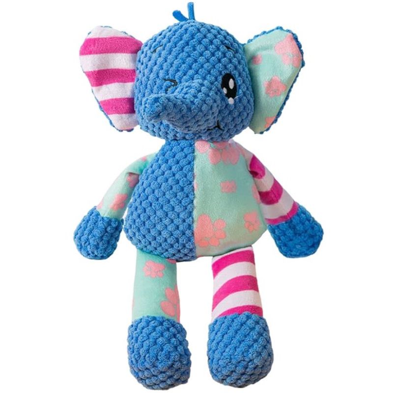 Patchwork Elephant Dog Toy