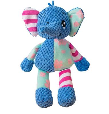 Patchwork Elephant Dog Toy