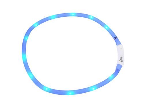Ancol USB Chargeable Light Up Dog Collar - Blue