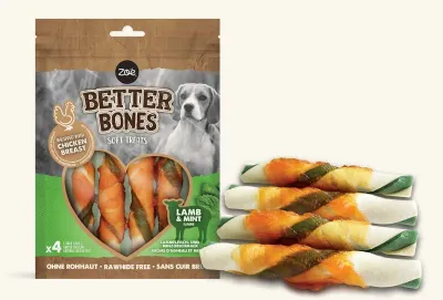 Zeus Better Bones Lamb &amp; Mint Large Rolls (4)