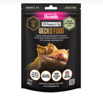 Arcadia Earth Pro SFG Banana &amp; Fig - Gecko Food 80g