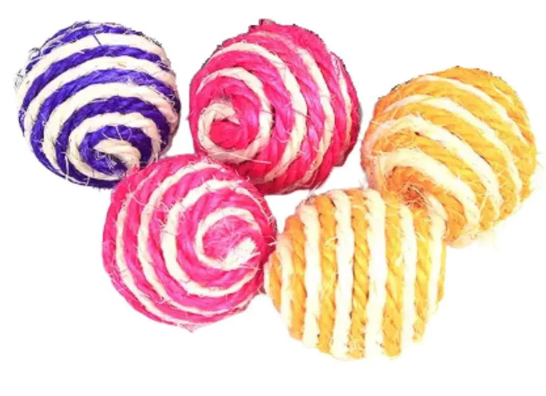 Cat Sisal Scratch Ball (4 Pack)