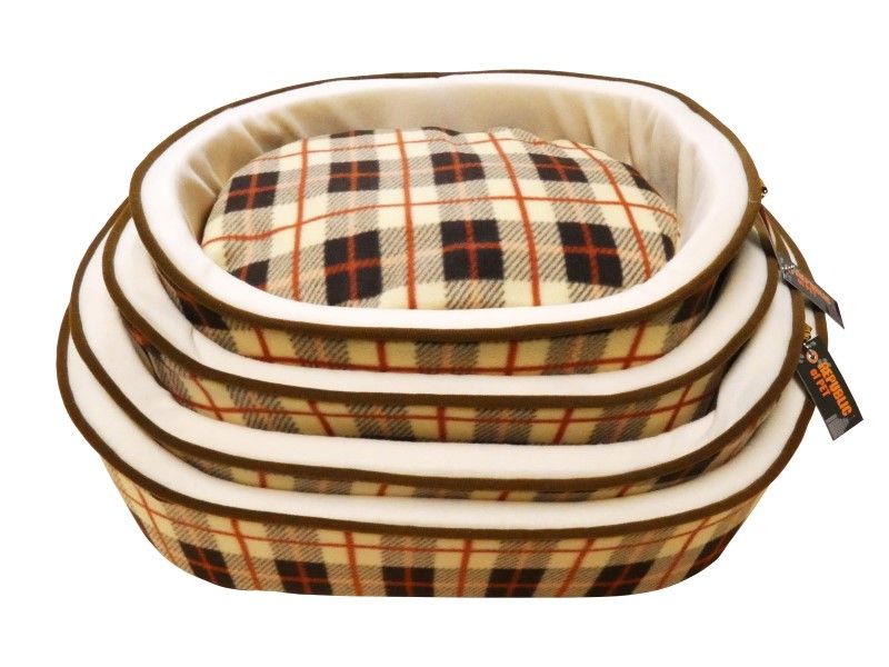 Barkburry Check Dog Bed