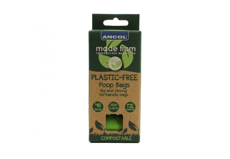 Ancol Plastic Free Poo Bags - 48 Pack