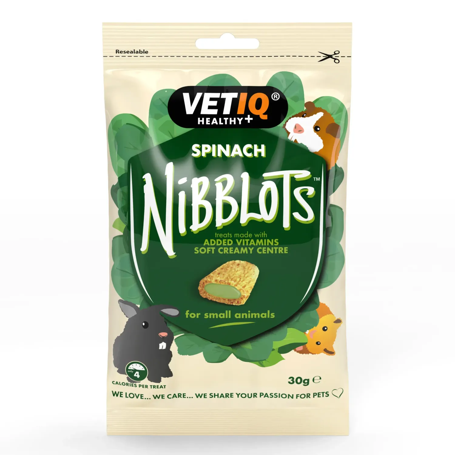 VetIQ Nibblots Spinach - 30g