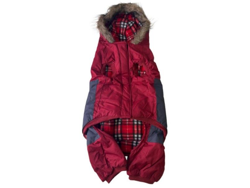 All for Paws 4 Legged Dog Coat - Red with Hood