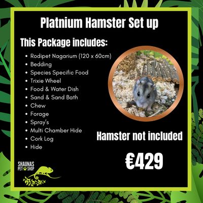 Platinum Hamster Setup - Hamster Not Included