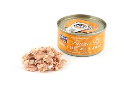 Fish4Cats Tuna Fillet With Squid 70g