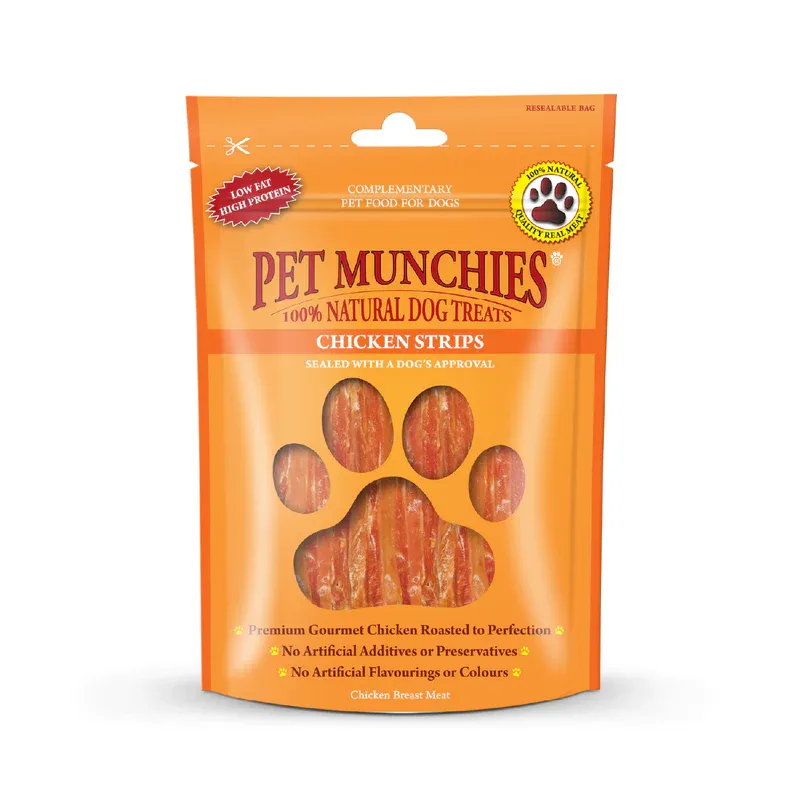 Pet Munchies Chicken Strips  - 90g