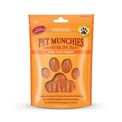 Pet Munchies Chicken Strips  - 90g