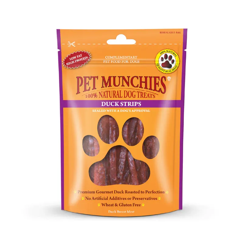 Pet Munchies Duck Strips  - 90g