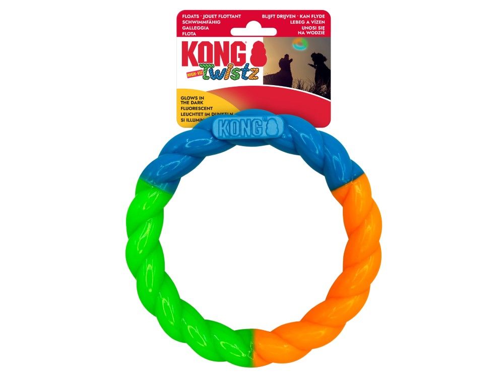 Kong Twists High Vis Ring Toy